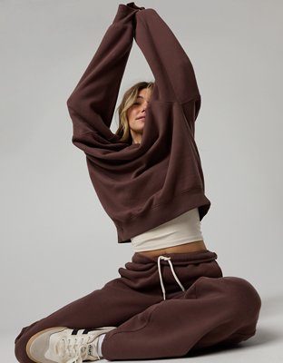 OFFLINE By Aerie Cloud Fleece Oversized Crewneck Sweatshirt
