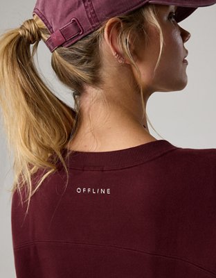 OFFLINE By Aerie Cloud Fleece Oversized Crewneck Sweatshirt