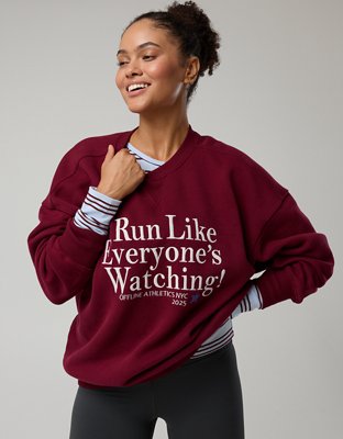 OFFLINE By Aerie Cloud Fleece Oversized Crewneck Sweatshirt
