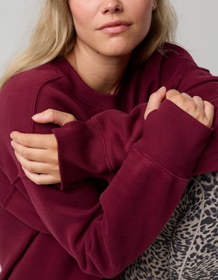 OFFLINE By Aerie Cloud Fleece Oversized Crewneck