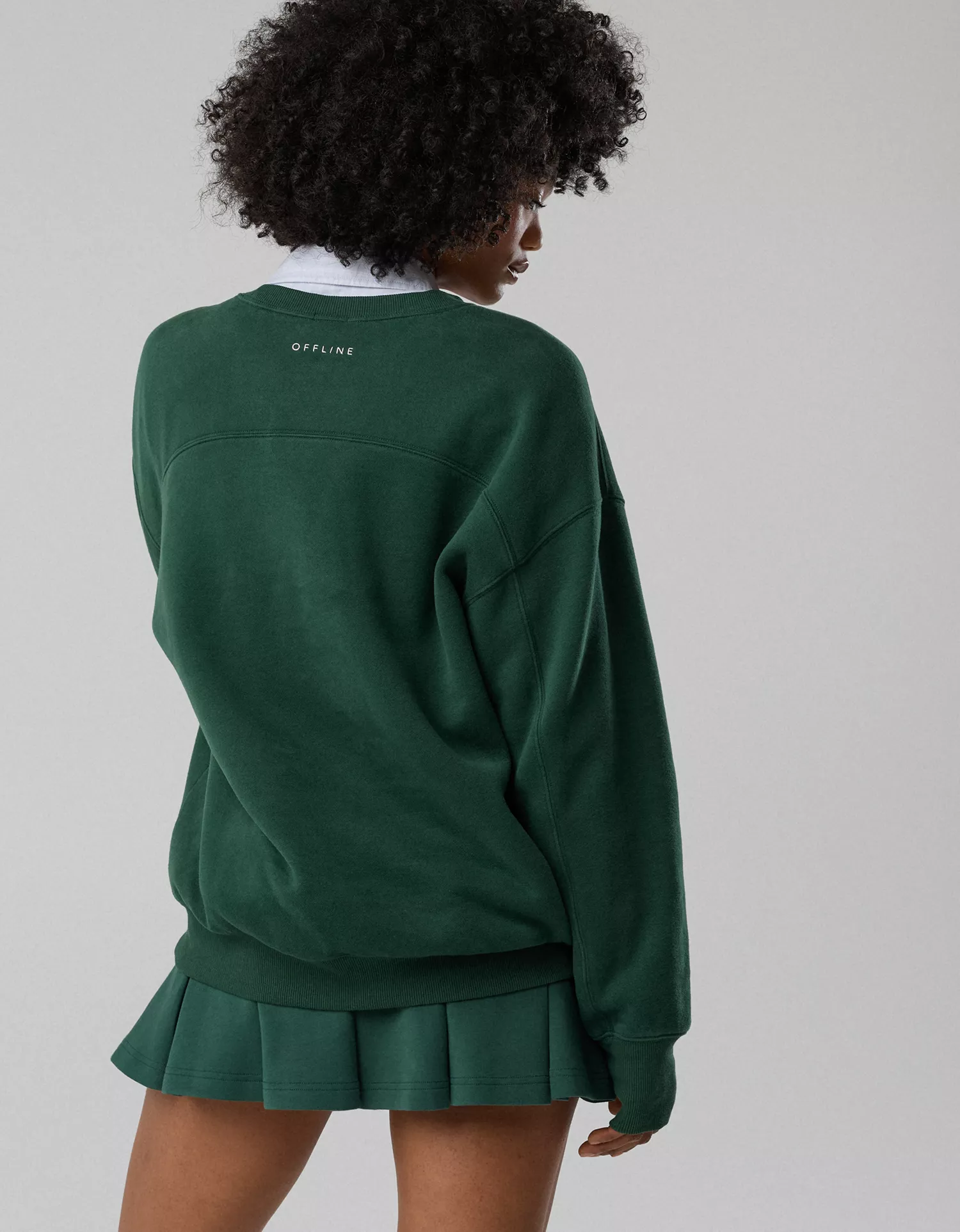 OFFLINE By Aerie Cloud Fleece Oversized Crewneck Sweatshirt - thumbnail 2