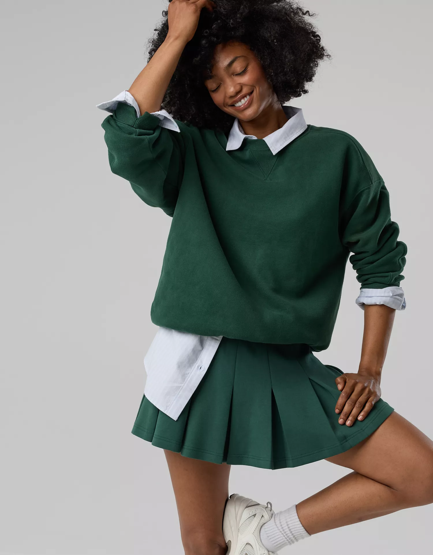OFFLINE By Aerie Cloud Fleece Oversized Crewneck Sweatshirt