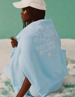 OFFLINE By Aerie Cloud Fleece Oversized Crewneck Sweatshirt