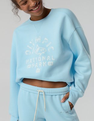 OFFLINE By Aerie Cloud Fleece Oversized Crewneck Sweatshirt | OFFLINE