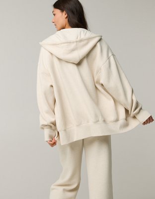 OFFLINE By Aerie Cloud Fleece Full Zip Sweatshirt