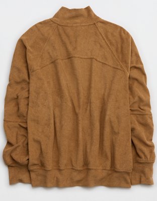OFFLINE By Aerie Towel Terry Full Zip Sweatshirt