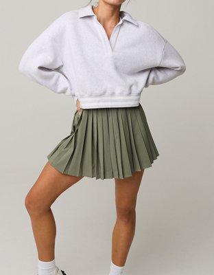 OFFLINE By Aerie Cloud Fleece Polo Sweatshirt