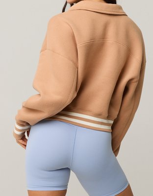 OFFLINE By Aerie Cloud Fleece Polo Sweatshirt