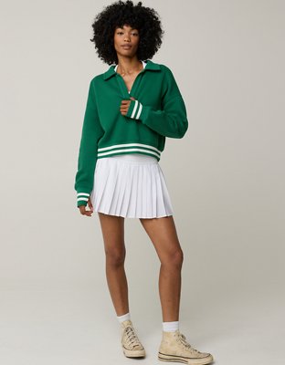 OFFLINE By Aerie Cloud Fleece Polo Sweatshirt