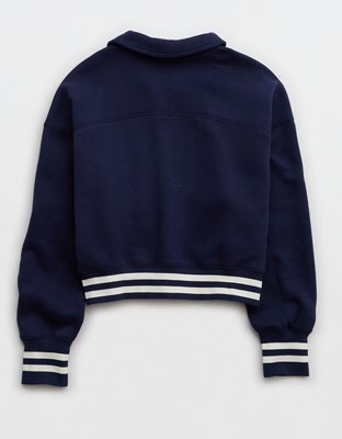 OFFLINE By Aerie Cloud Fleece Polo Sweatshirt