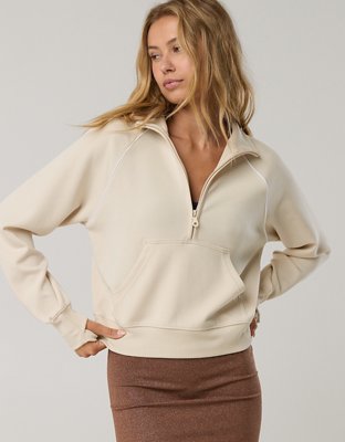 OFFLINE By Aerie ChillUp Quarter Zip Sweatshirt