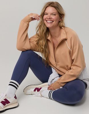 OFFLINE By Aerie ChillUp Quarter Zip Sweatshirt