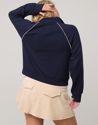 OFFLINE By Aerie ChillUp Quarter Zip Sweatshirt