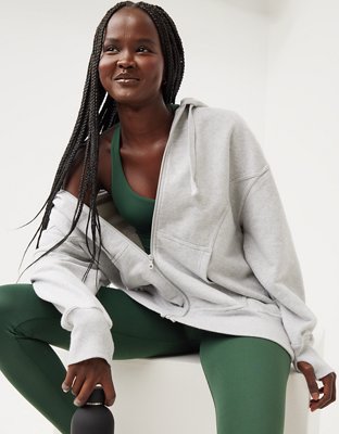 OFFLINE By Aerie Throwback Full Zip Hoodie