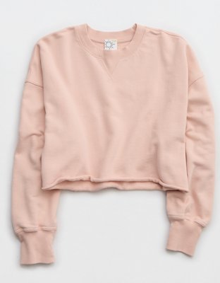 Женские худи Aerie OFFLINE By Aerie Throw-Back Cropped Crewneck Sweatshirt — фото 3