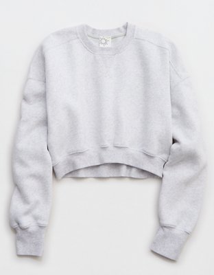 OFFLINE By Aerie Cloud Fleece Cropped Crewneck Sweatshirt