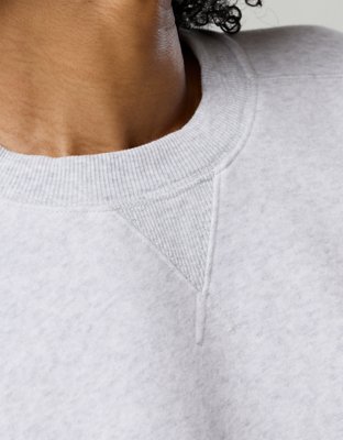 OFFLINE By Aerie Cloud Fleece Cropped Crewneck Sweatshirt