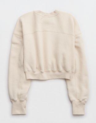 OFFLINE By Aerie Cloud Fleece Cropped Crewneck Sweatshirt