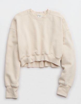 OFFLINE By Aerie Cloud Fleece Cropped Crewneck Sweatshirt