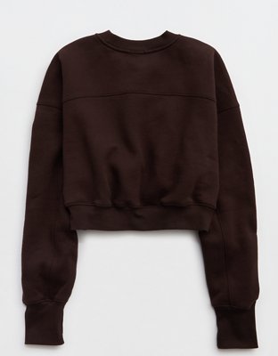 OFFLINE By Aerie Cloud Fleece Cropped Crewneck Sweatshirt
