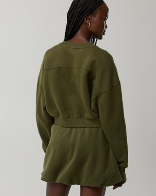 OFFLINE By Aerie Cloud Fleece Cropped Crewneck Sweatshirt