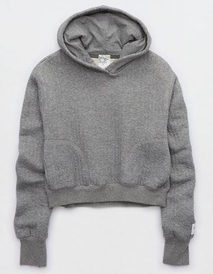 OFFLINE By Aerie Coffee Run Cropped Hoodie