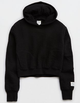 OFFLINE By Aerie Coffee Run Cropped Hoodie