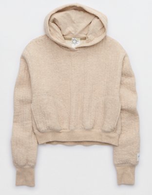 OFFLINE By Aerie Coffee Run Cropped Hoodie