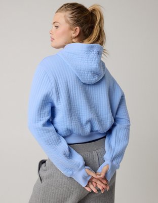 OFFLINE By Aerie Coffee Run Cropped Hoodie