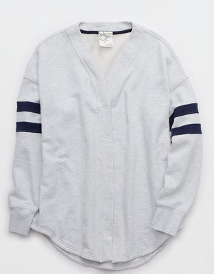 Женские рубашки Aerie OFFLINE By Aerie Throw-back Long Sleeve Baseball Shirt — фото 4