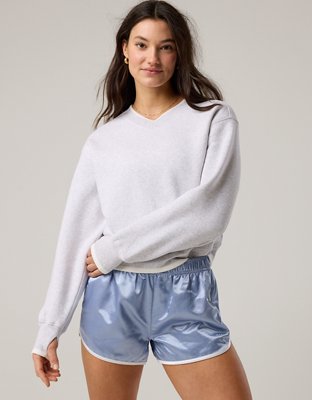 トップス FREY ALWAYS SWEAT Gray Andie Fleece Sweatshirt - Heather Grey – SPLITS59