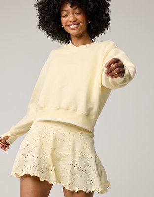 OFFLINE By Aerie Cloud Fleece V-Neck Crew Sweatshirt
