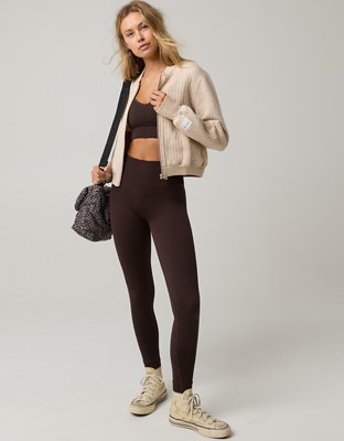 OFFLINE By Aerie Coffee Run Bomber Jacket