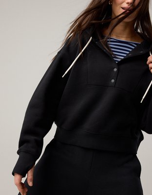 OFFLINE By Aerie Cloud Fleece Snap Front Hoodie
