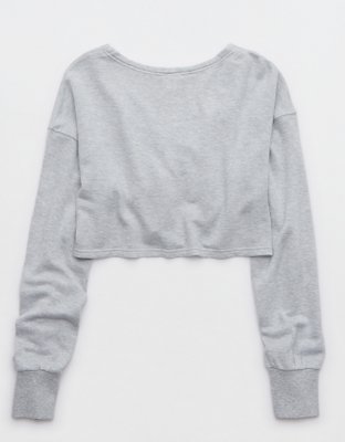 OFFLINE By Aerie Keep It 100 Terry Cinched Front Crewneck