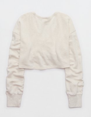 OFFLINE By Aerie Keep It 100 Terry Cinched Front Crewneck