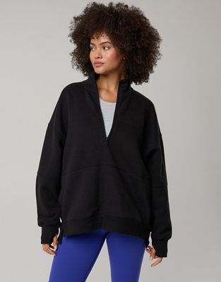 OFFLINE By Aerie Cloud Fleece Quarter Zip Sweatshirt