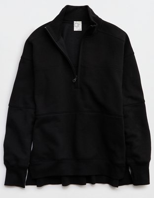 OFFLINE By Aerie Cloud Fleece Quarter Zip Sweatshirt 
