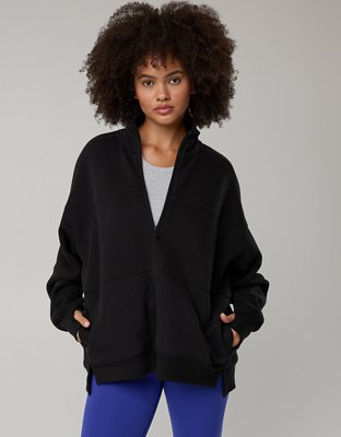 OFFLINE By Aerie Cloud Fleece Quarter Zip Sweatshirt 
