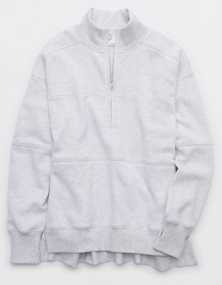 OFFLINE By Aerie Cloud Fleece Quarter Zip Sweatshirt 