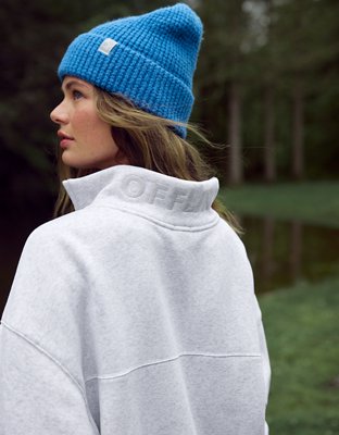 OFFLINE By Aerie Cloud Fleece Quarter Zip Sweatshirt