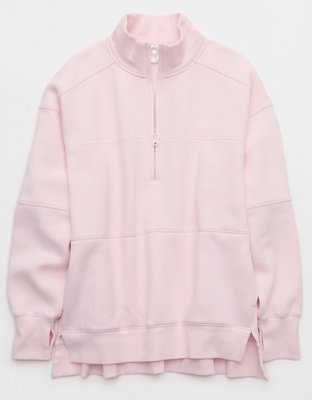 OFFLINE By Aerie Cloud Fleece Quarter Zip Sweatshirt