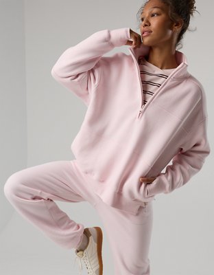 OFFLINE By Aerie Cloud Fleece Quarter Zip Sweatshirt
