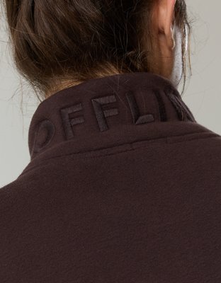 OFFLINE By Aerie Cloud Fleece Quarter Zip Sweatshirt