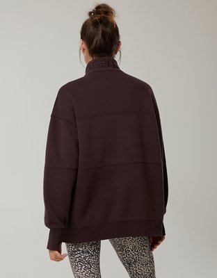 OFFLINE By Aerie Cloud Fleece Quarter Zip Sweatshirt