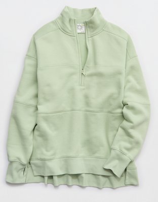 OFFLINE By Aerie Cloud Fleece Quarter Zip Sweatshirt