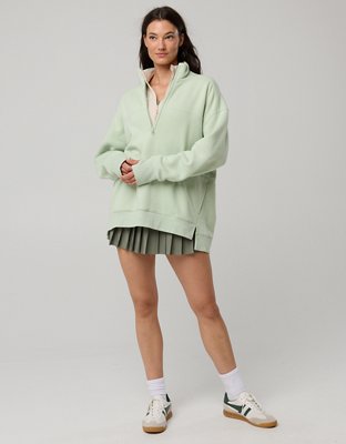 OFFLINE By Aerie Cloud Fleece Quarter Zip Sweatshirt