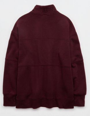 OFFLINE By Aerie Cloud Fleece Quarter Zip Sweatshirt