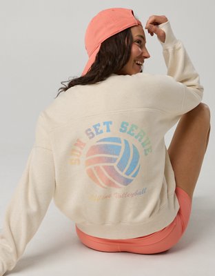 OFFLINE By Aerie Cloud Fleece Classic Crewneck Sweatshirt