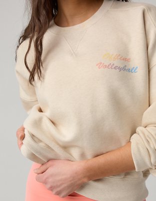 OFFLINE By Aerie Cloud Fleece Classic Crewneck Sweatshirt